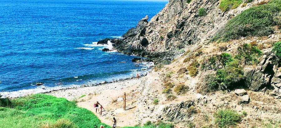 Cala del Pargo en la costa de Salobrea