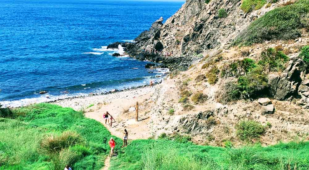 Cala del Pargo en la costa de Salobreña