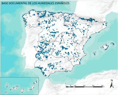 Mapa Humedales España