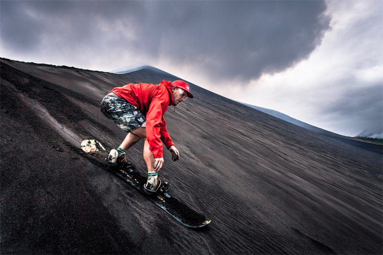 ‘Volcano Boarding’