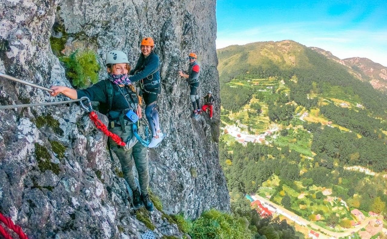 Vía Ferrata del Pueblo Mágico de Mineral del Chico.