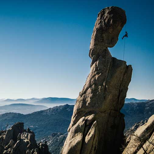 Escalar en La Pedriza, Madrid