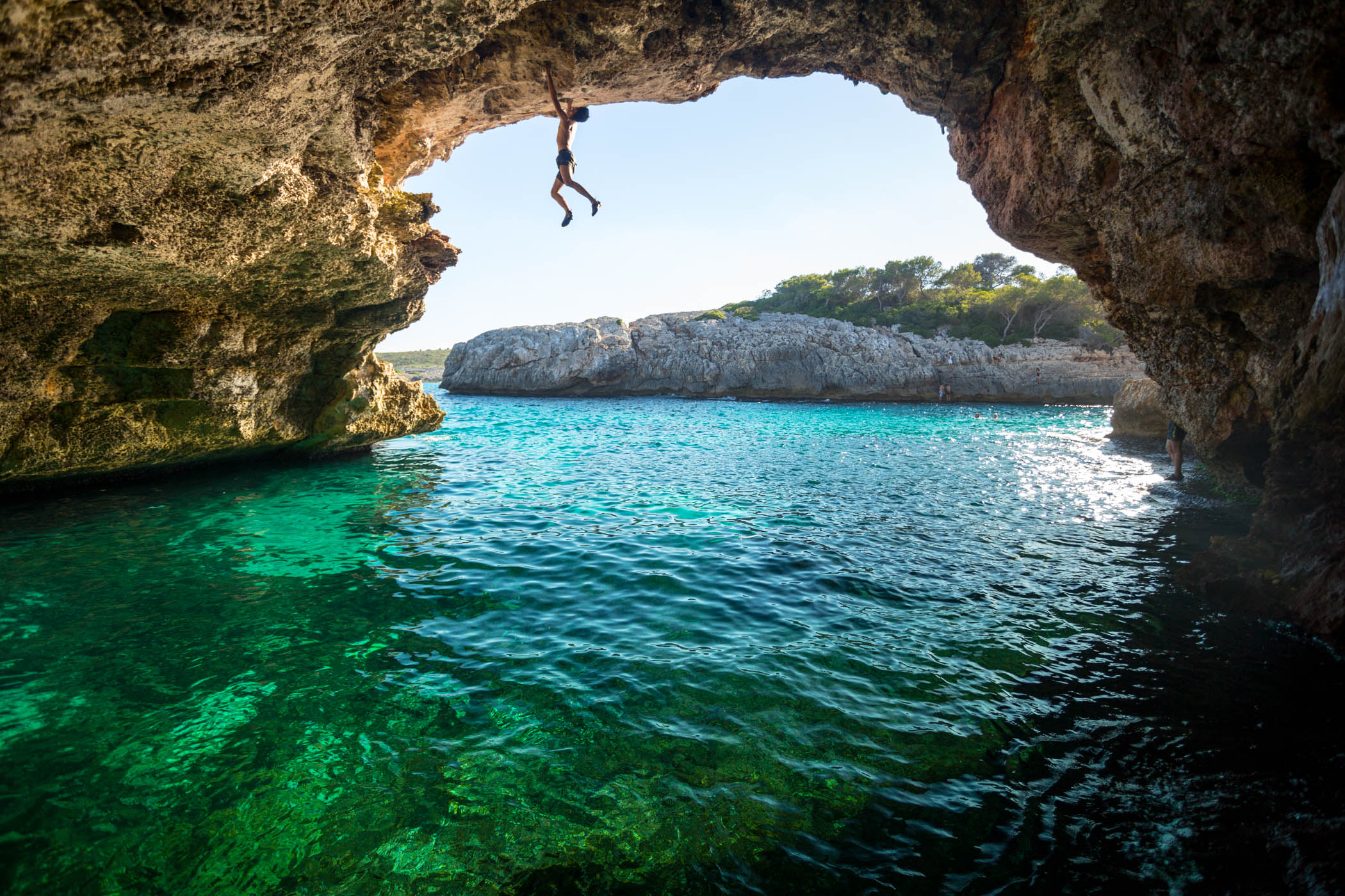 Escalar en Cala Varques, Mallorca  