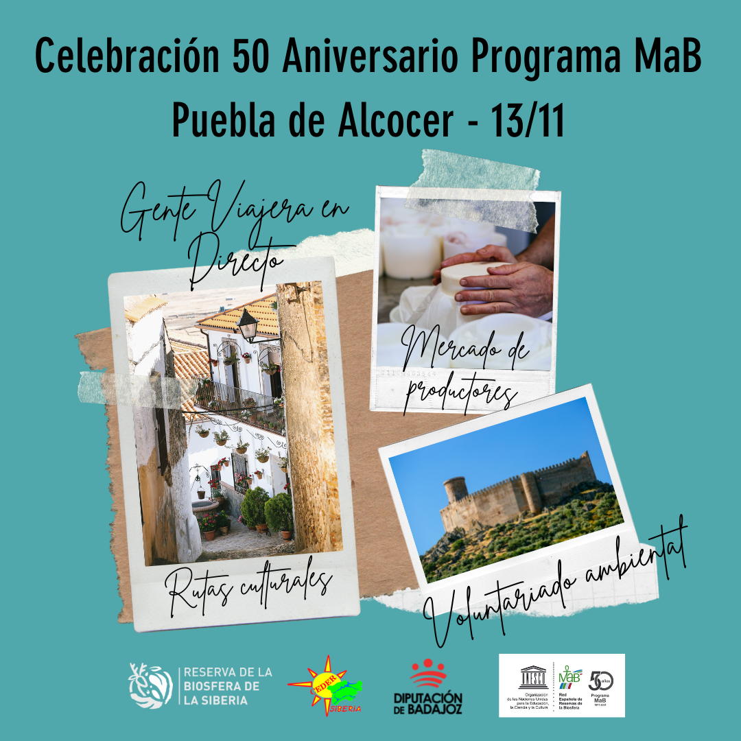 Cartel La Puebla de Alcocer para la celebración del Programa MaB // Crédito: lasiberiabiosfera.com Cartel La Puebla de Alcocer para la celebración del Programa MaB // Crédito: lasiberiabiosfera.com