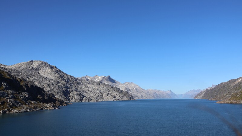 El estrecho de Prins Christian Sund de Groenlandia