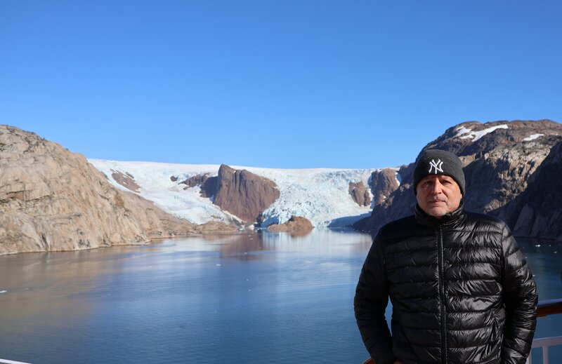 Mario del Real en Groenlandia