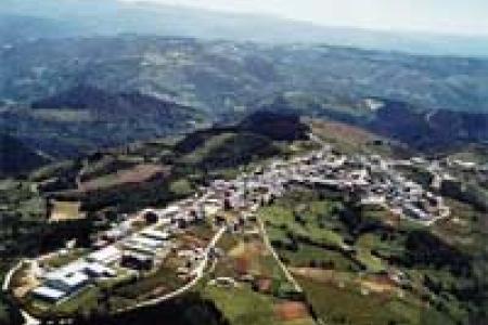 A Fonsagrada, vista aerea.