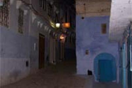 Calles de Chaouen por la noche