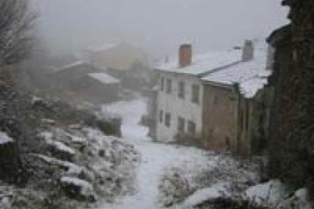 Gascueña de Bornova en Invierno.