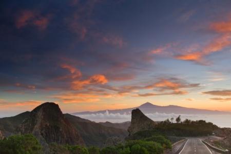 Vistas del Teide desde el Roque de Agando.