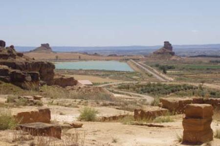 Yacimiento musulmán junto al pantano en Marcén