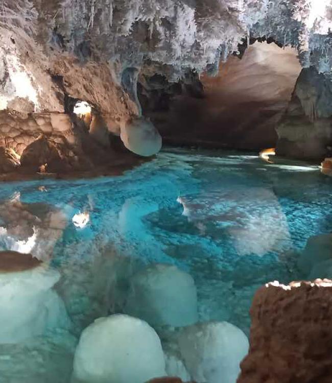Sala de las esmeraldas La Gruta de las Maravillas de Aracena