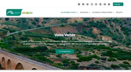La web de las Vías Verdes ya está disponible en inglés y francés