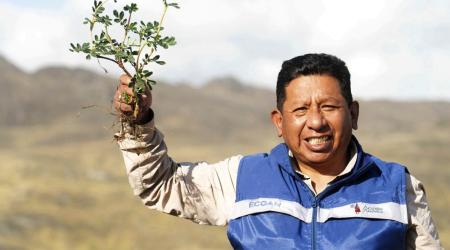 El biólogo peruano Constantino Aucca Chutas // Crédito:  EFE/ UNEP / Diego Rotmistrovksy