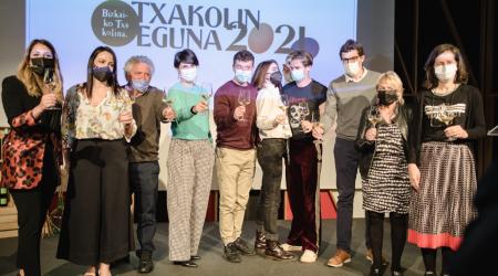 La asociación Nekatur, celebrando el Txakolin Eguna 2021 // Crédito: Nekatur