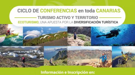 Cartel Conferencias Activa Canarias sobre Ecoturismo 