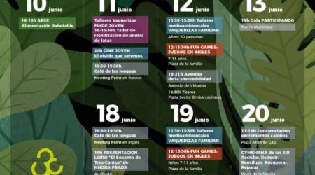 Cartel jornadas medio ambiente en Tren Cantos // Crédito: Ayuntamiento Tres Cantos