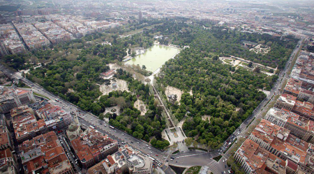 Vista aérea del Parque Buen Retiro // Crédito: madrid.es Vista aérea del Parque Buen Retiro // Crédito: madrid.es