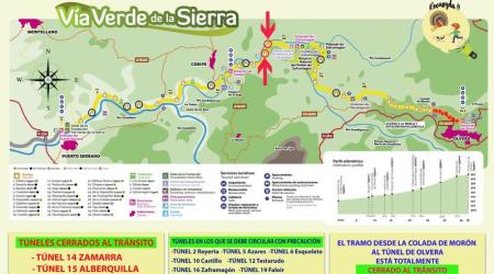 Los túneles de la Vía Verde de la Sierra son seguros