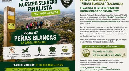 sendero Peñas Blancas, finalista al premio Mejor Sendero Homologado de España 2026