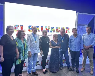Recepción de la Ministra de El Salvador inicio del VIII Encuentro