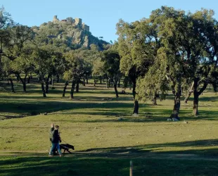 Rutas senderistas adaptadas a personas con discapacidad visual en Monfragüe // Crédito: monfragueaccesible